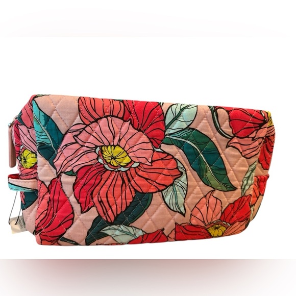 Vera Bradley Vintage Floral Cosmetics Travel Case Toiletries Organization NWT - Picture 4 of 4